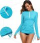 Women's Long Sleeve UV Protection Sunscreen Clothes Side Adjustable Tops