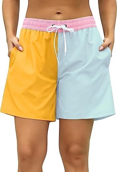 Women's Beach Shorts Quick Dry Summer Sports Drawstring Beach Briefs